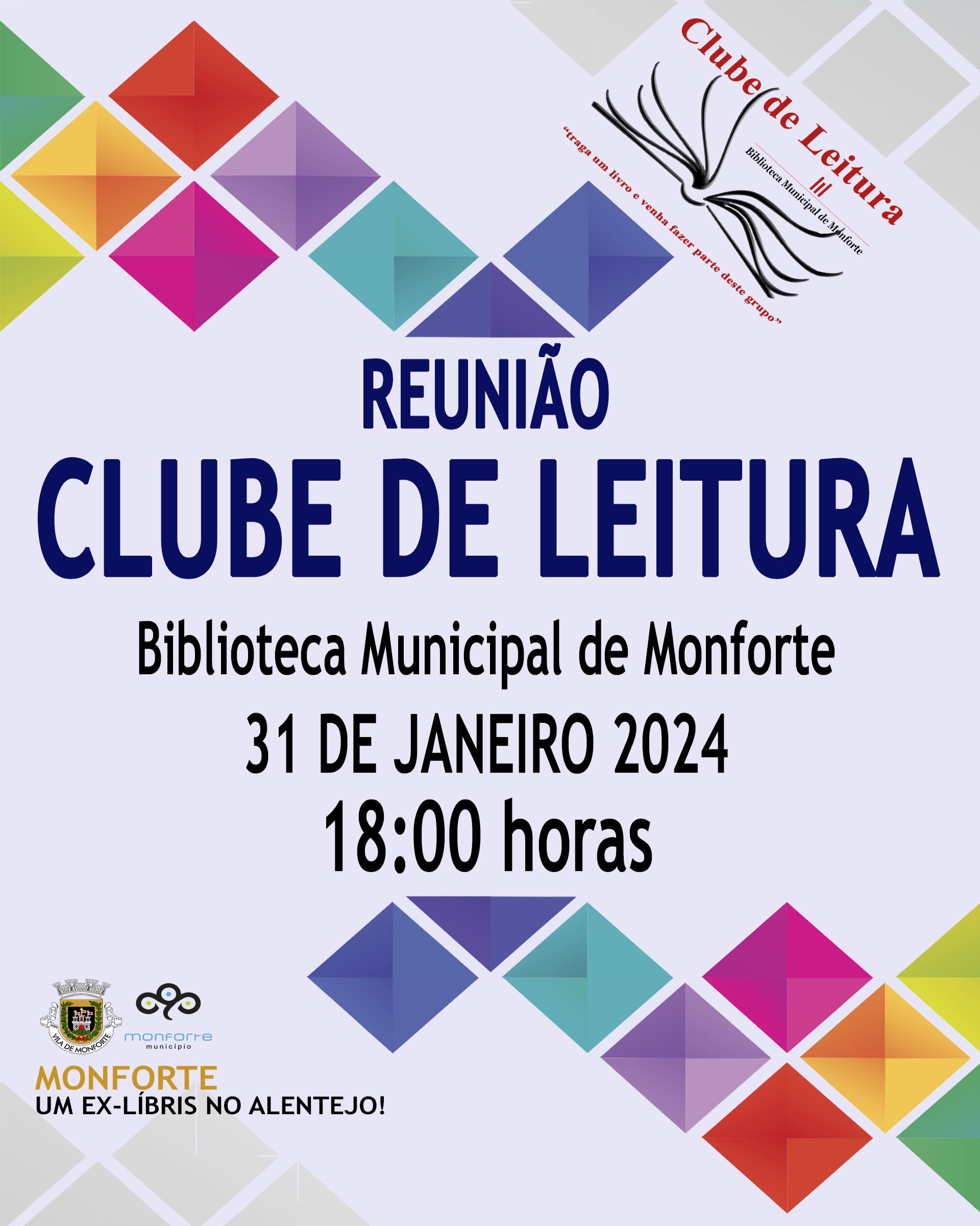 REUNIÃO DO CLUBE DE LEITURA – JANEIRO 2024